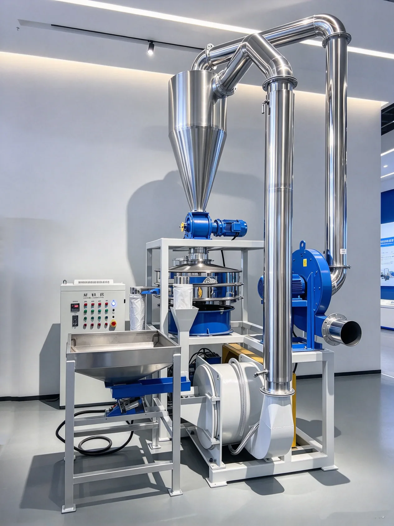 ATM500 pulverizer with cyclone and collection system ATM500 pulverizer with cyclone and collection system