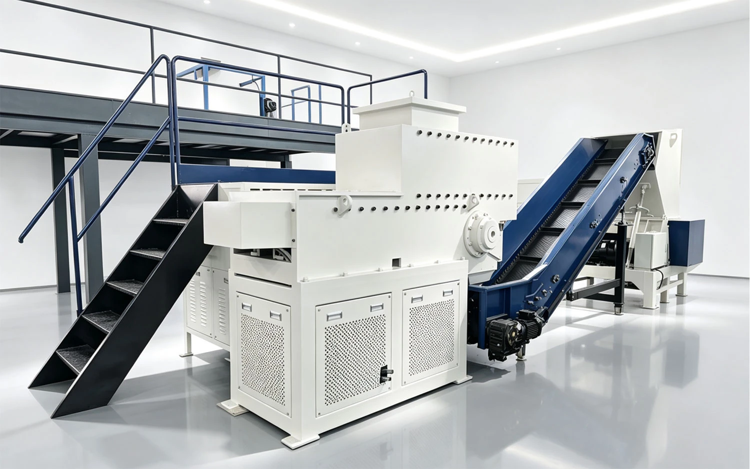 BQX800 single-shaft shredder and crusher system