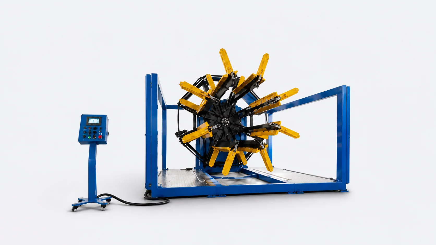 Plastic pipe coiler and uncoiler