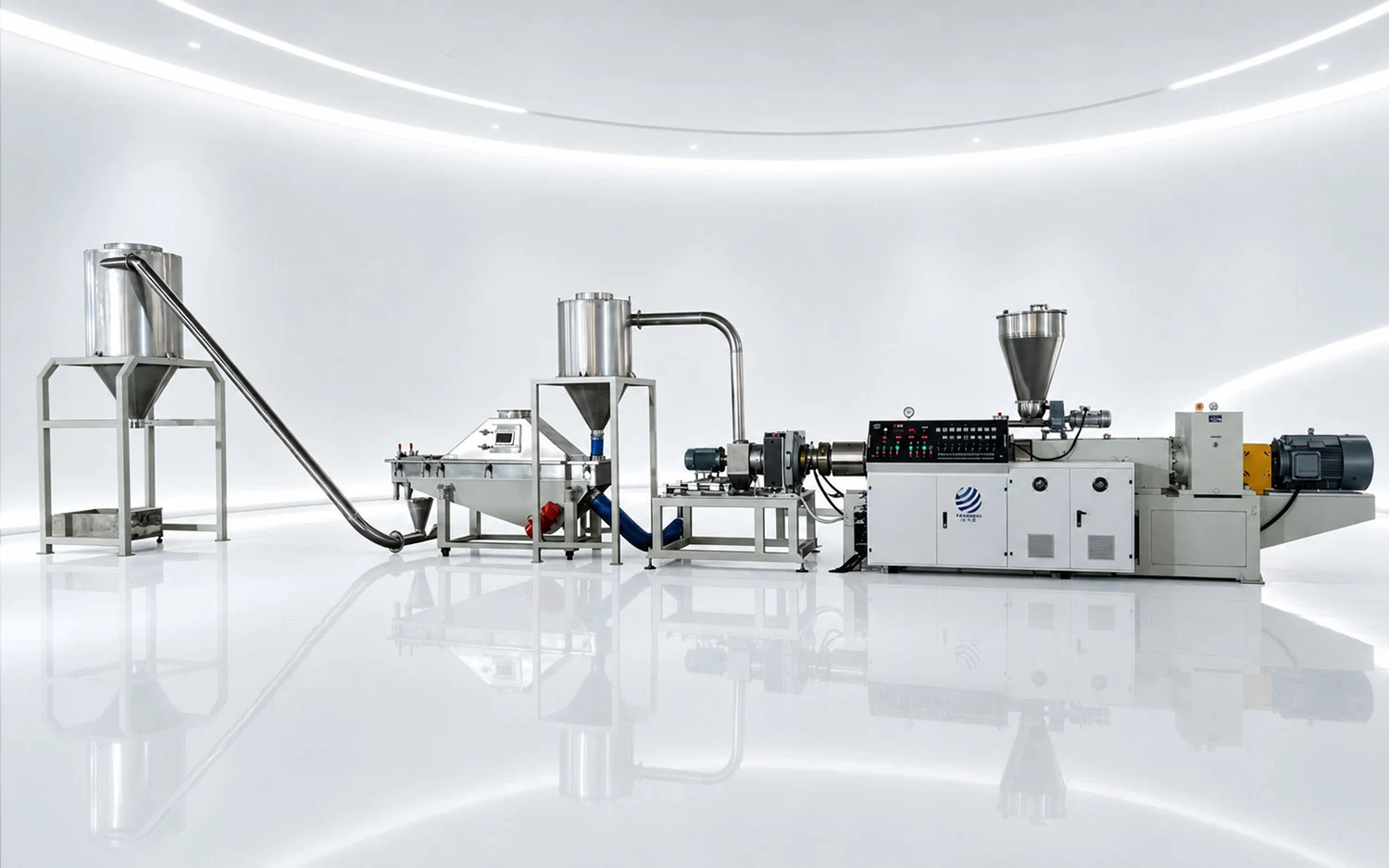 Conical Twin Screw PVC Pelletizing Line Conical twin screw PVC pelletizing line