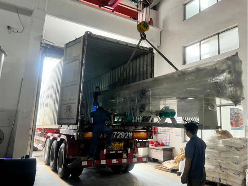 Polestar Machinery delivery loading preparation for plastic extrusion equipment