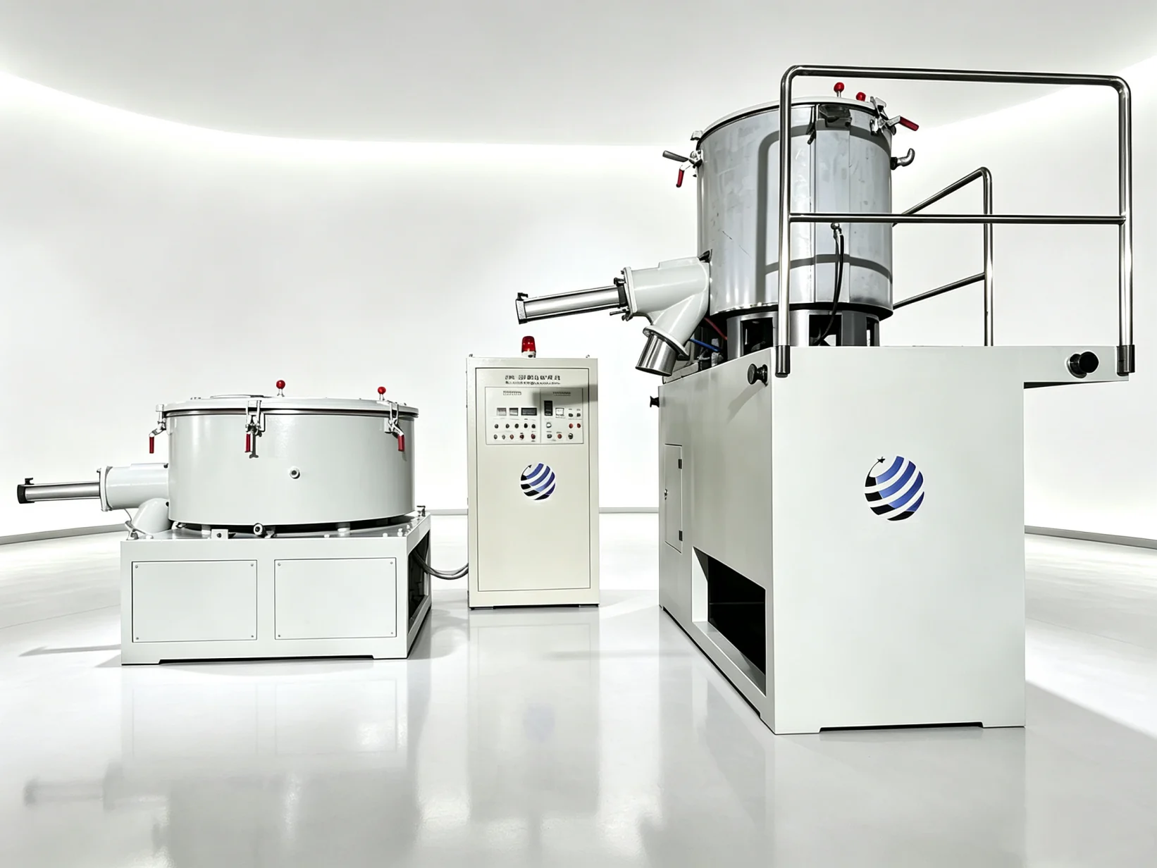 Rigid PVC horizontal hot and cold mixer system