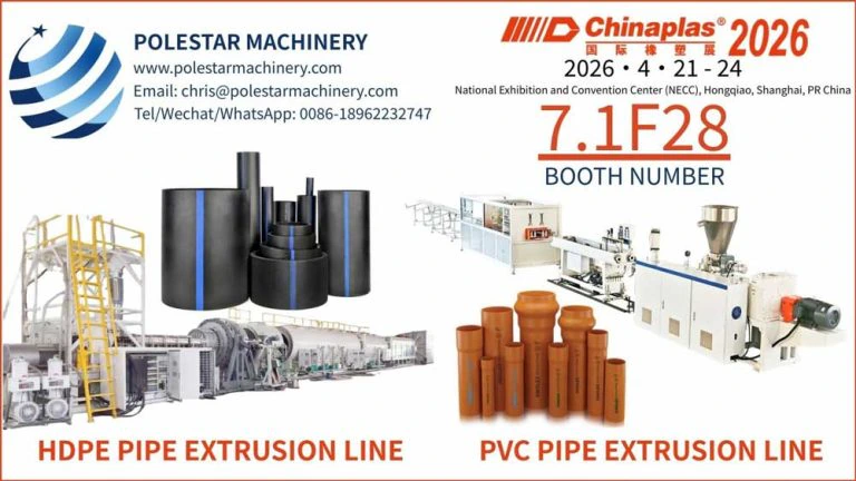 POLESTAR MACHINERY Exhibits at Chinaplas 2026: Highlight on Core Plastic Pipe Equipment by Polestar Machinery