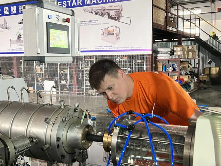 Russia Technical Specialists Visit POLESTAR MACHINERY for Pipe Production Line Testing by Polestar Machinery
