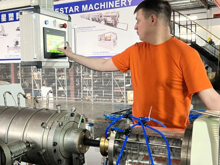 Russia Technical Specialists Visit POLESTAR MACHINERY for Pipe Production Line Testing by Polestar Machinery
