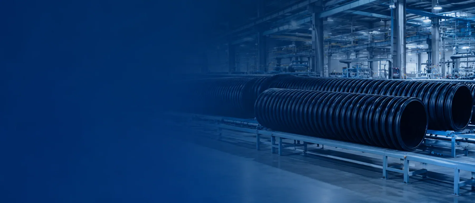 Plastic pipe production line factory with large diameter pipe handling equipment Plastic pipe production line factory with large diameter pipe handling equipment