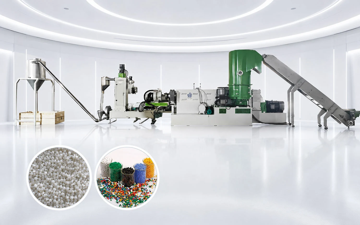 PE Film Granulation/Pelletizing Line PE film granulation pelletizing line