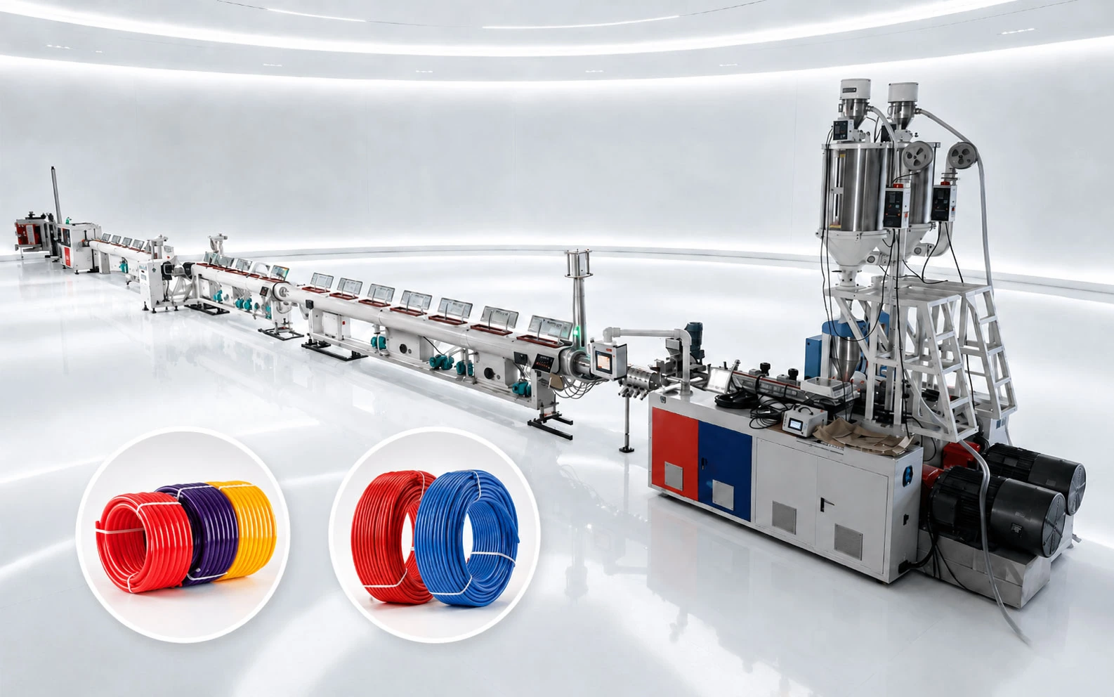 16-32MM PERT pipe extrusion line 16-32MM PERT pipe extrusion line