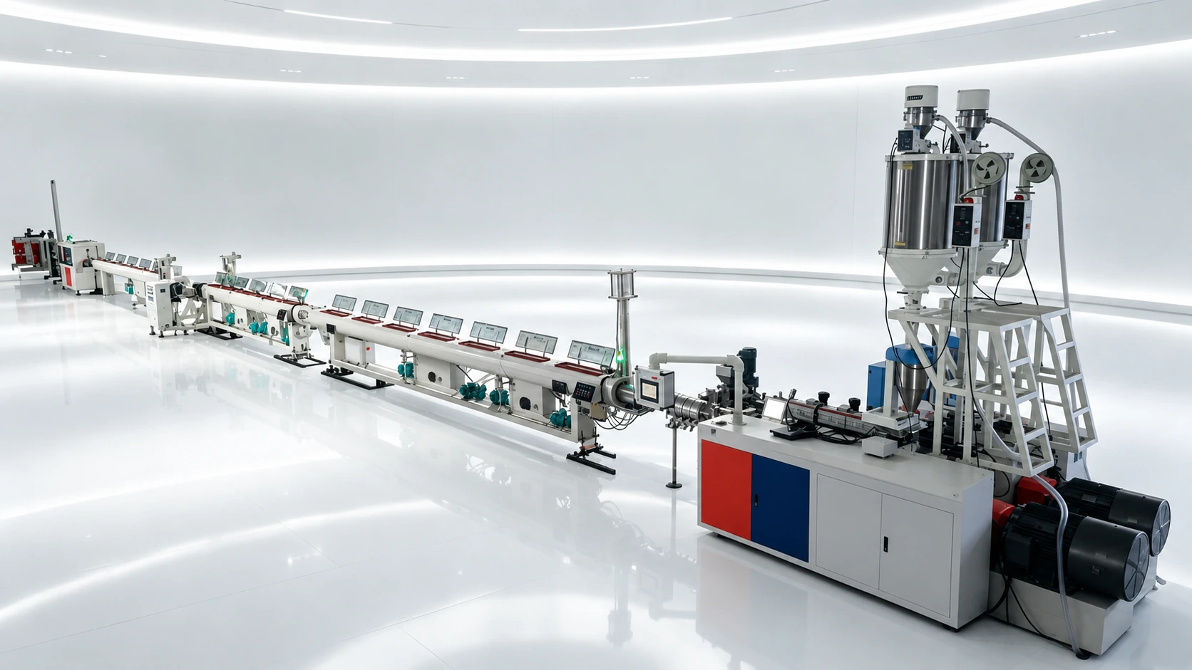 20-63MM Three-Layer PPR Pipe Extrusion Line 20-63MM three-layer PPR pipe extrusion line