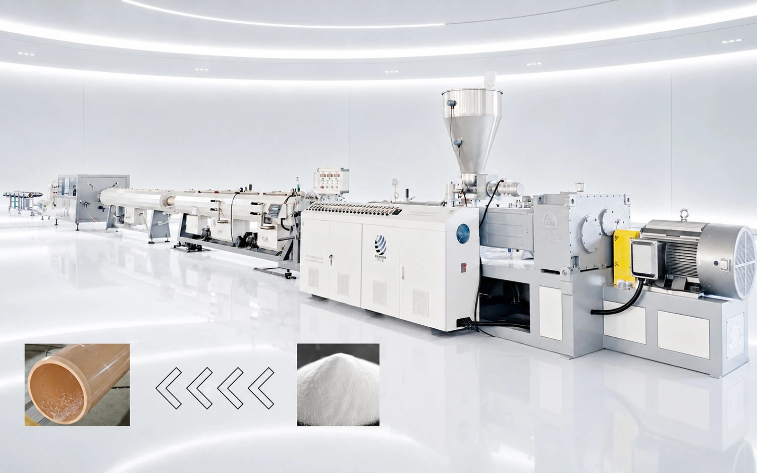75–250 PVC pipe extrusion line 75–250 PVC pipe extrusion line
