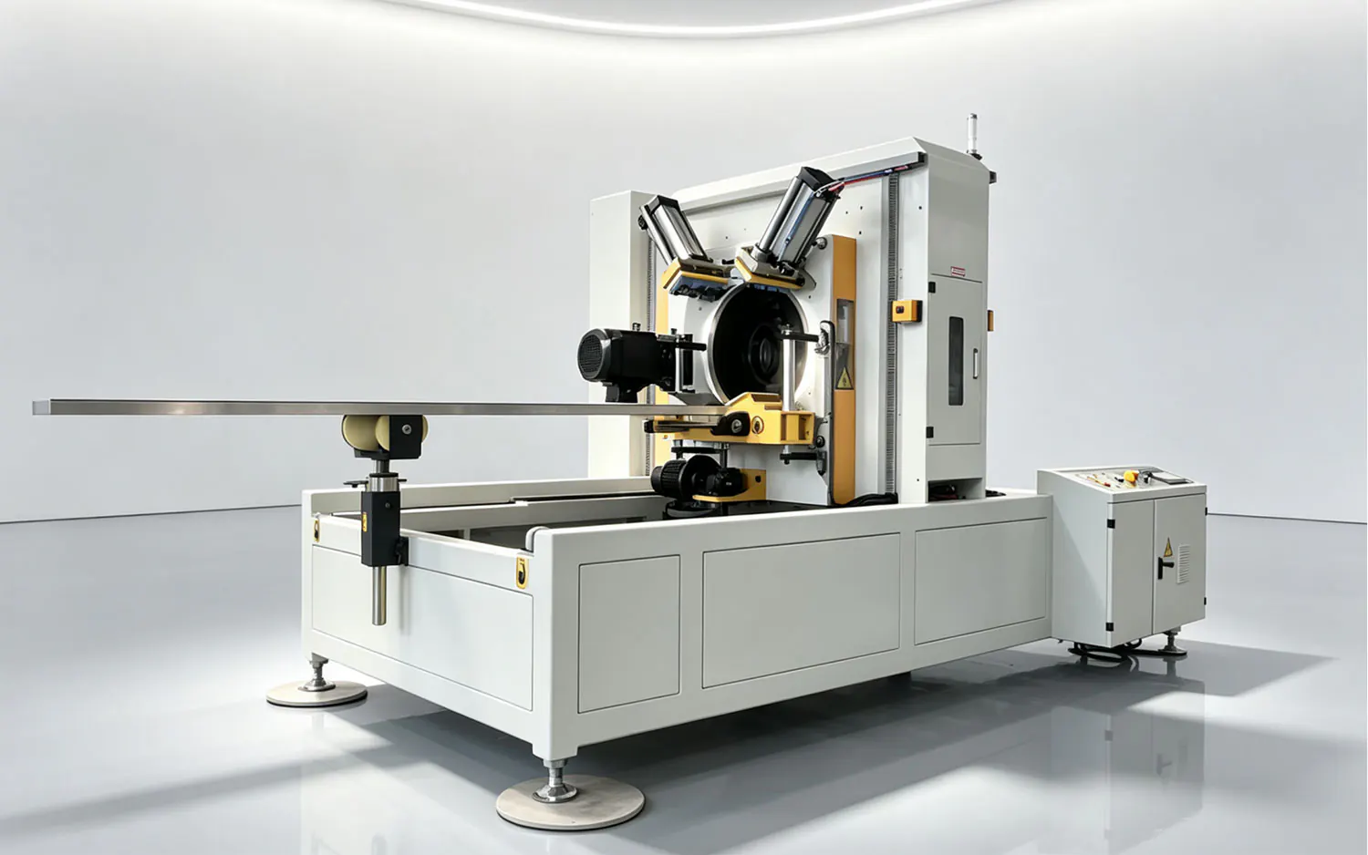qg450 hdpe pipe chipless cutting machine
