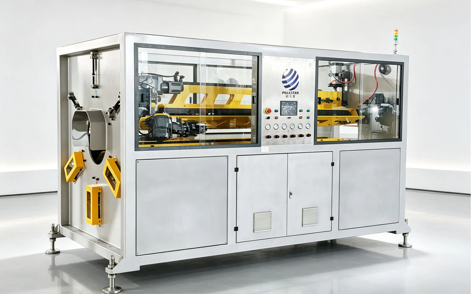 qy450 plastic pipe six-claw haul-off machine
