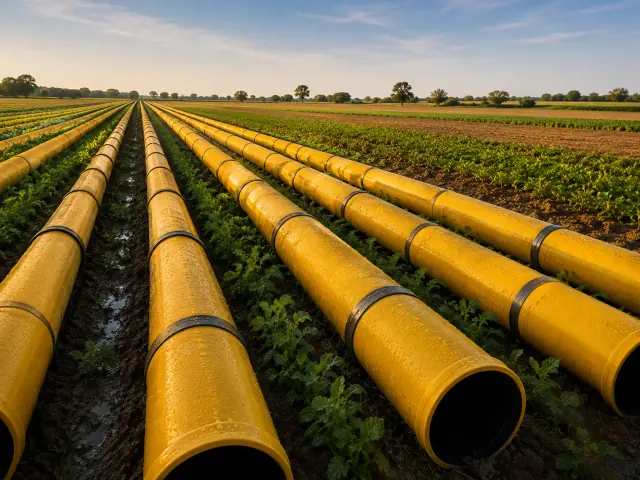 Agricultural irrigation pipe application