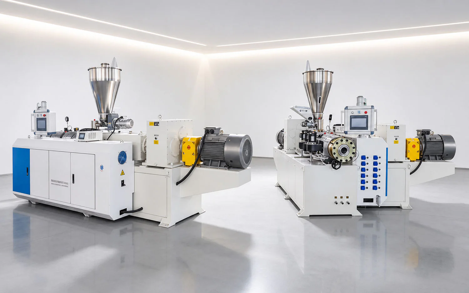 SJZ80/156 conical twin screw extruder cover image SJZ80/156 conical twin screw extruder cover image