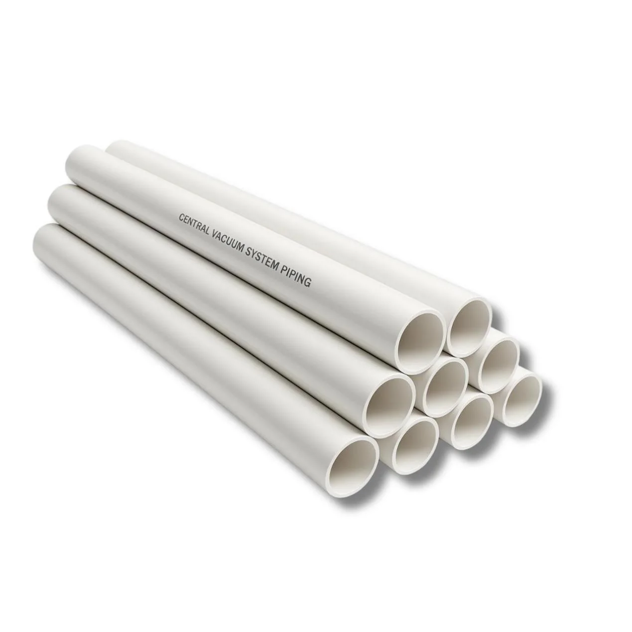 Rigid PVC pipes ready for crushing Rigid PVC pipes ready for crushing