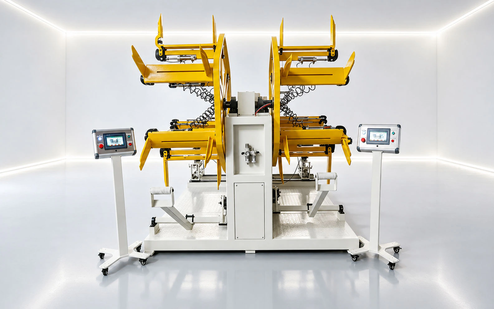 JQ16-40-2VS double-reel coiling machine
