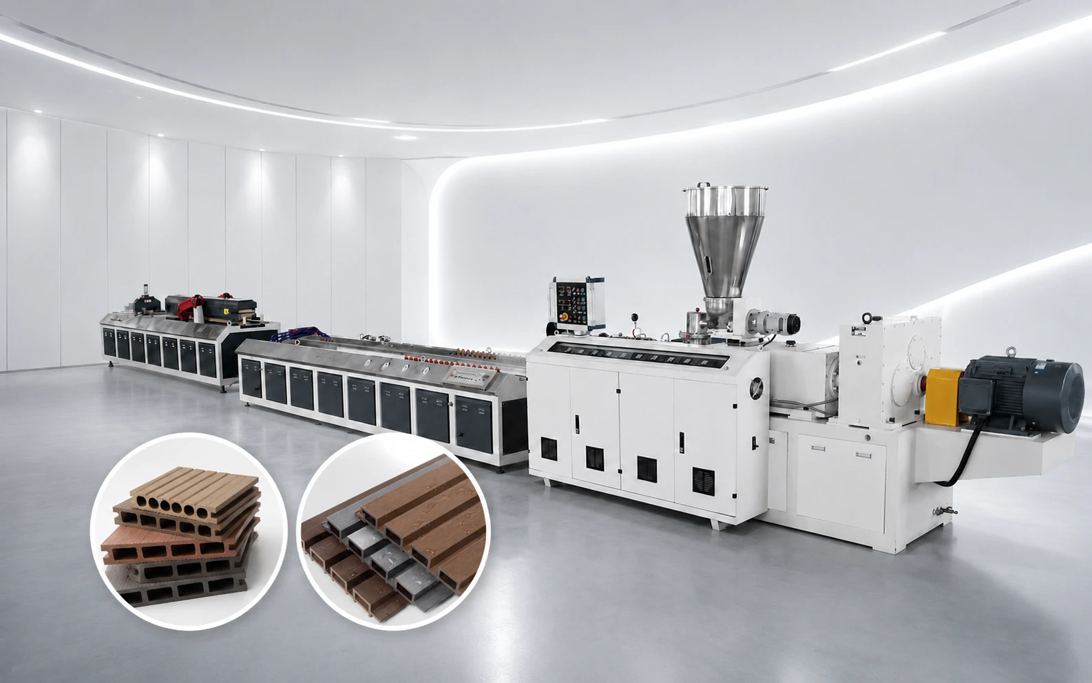 WPC Board Extrusion Line WPC board extrusion line