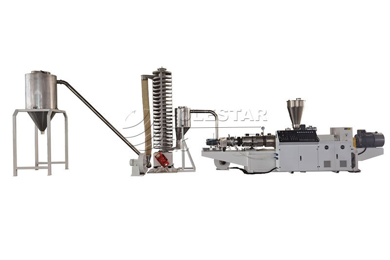 PVC-conical-twin-screw-extruder-granulating-line